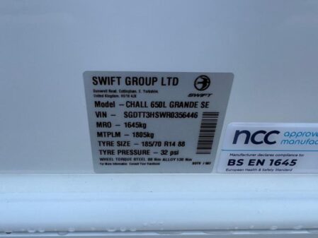 2024 Swift Challenger Grande SE 650 L