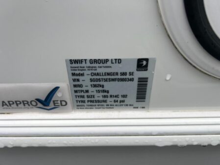 2015 Swift Challenger 580 SE