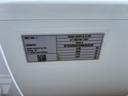 2024 Hymer BMC-I 680