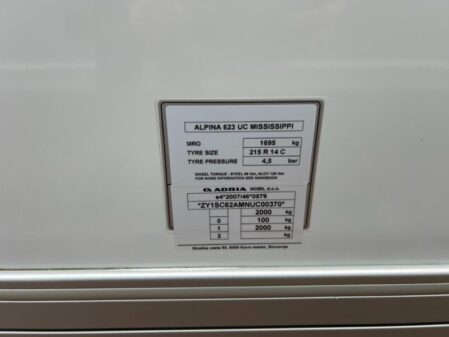 2022 Adria Alpina Mississippi
Incl Mover & Air Con