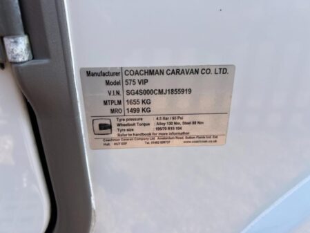 2018 Coachman VIP 575