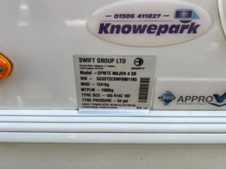 2015 Swift Sprite Major 4 SB