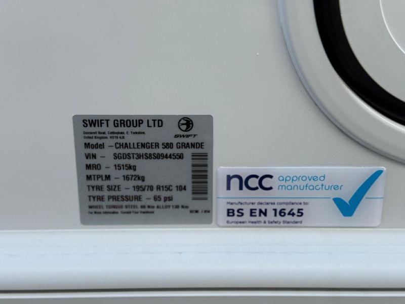 2025 Swift Challenger 580 Grande SE