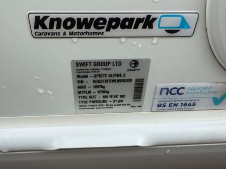 2020 Swift Sprite Alpine 2