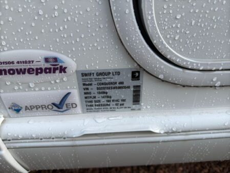 2014 Swift Conqueror 480
Incl Mover