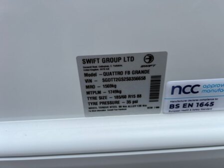 2025 Swift Sprite Quattro FB Grande