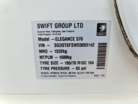 2014 Swift Elegance 570