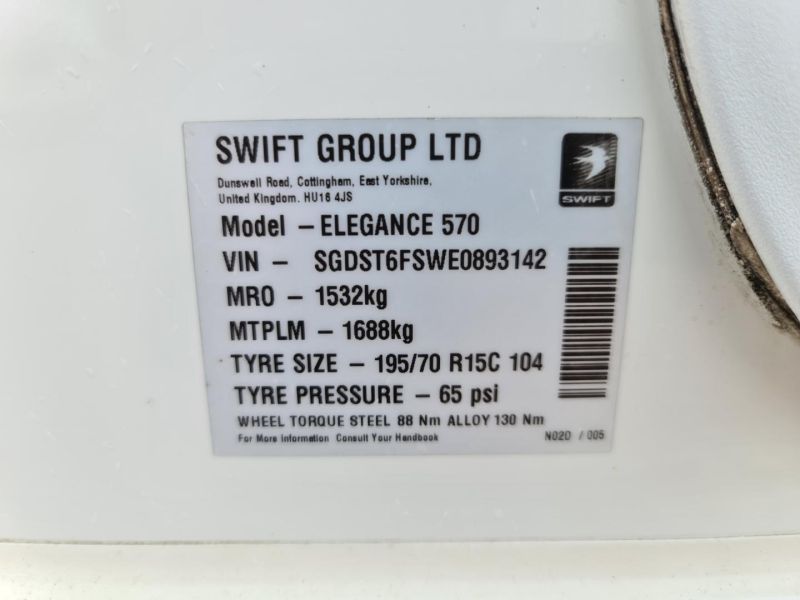 2014 Swift Elegance 570