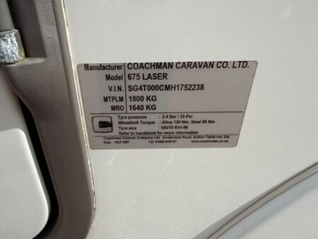 2017 Coachman Laser 675