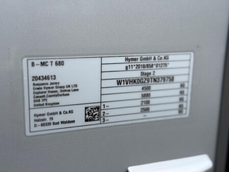 2026 Hymer B-Class ModernComfort T 680