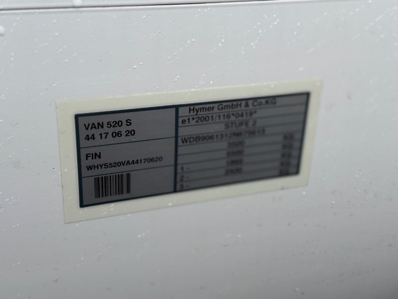 2017 Hymer VAN S 520