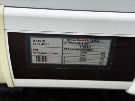 2017 Hymer B-Class 444 DL