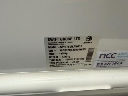 2025 Swift Sprite Alpine 2